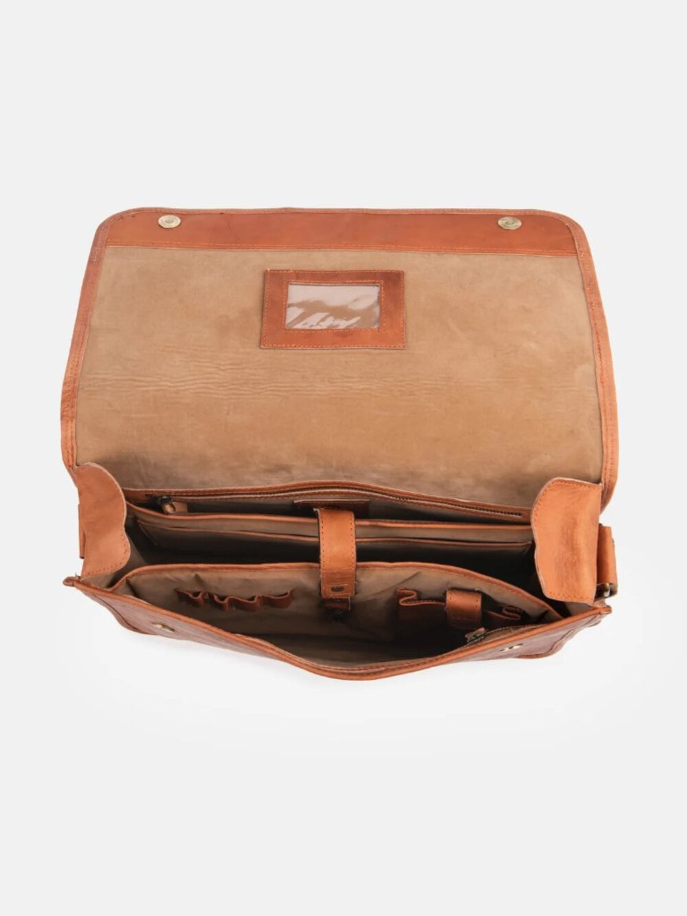 Berliner Ghent Leather Crossbody Messenger Bag, Fits Laptops - Picture 8 of 9